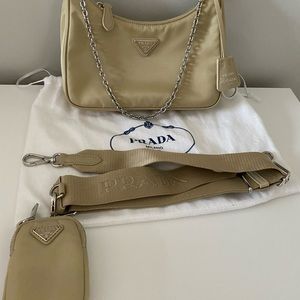 1️⃣5️⃣5️⃣0️⃣💲PRADA REEDITION 2005 DESERT BEIGE